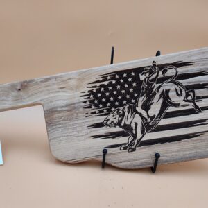 Oklahoma Bull Rider American Flag 2