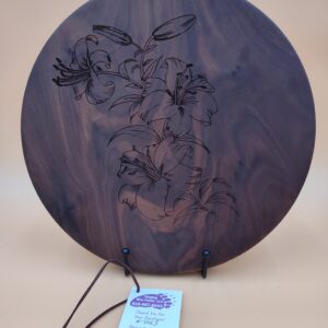 Walnut Lilly Round.