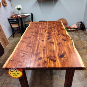 Cedar Slab Table