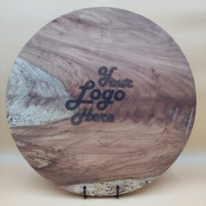 Your Logo Here Round Cutting Board